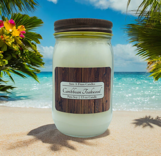 Caribbean Teakwood 13 oz Candle