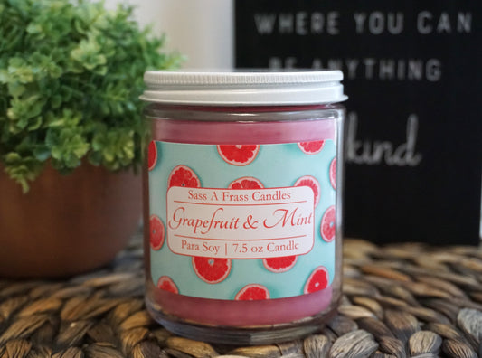 Grapefruit & Mint 7.5 oz Candle