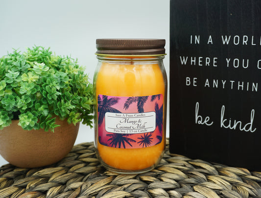 Mango & Coconut Milk 13 oz Candle