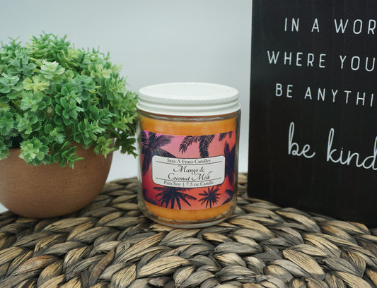 Mango & Coconut Milk 7.5 oz Candle