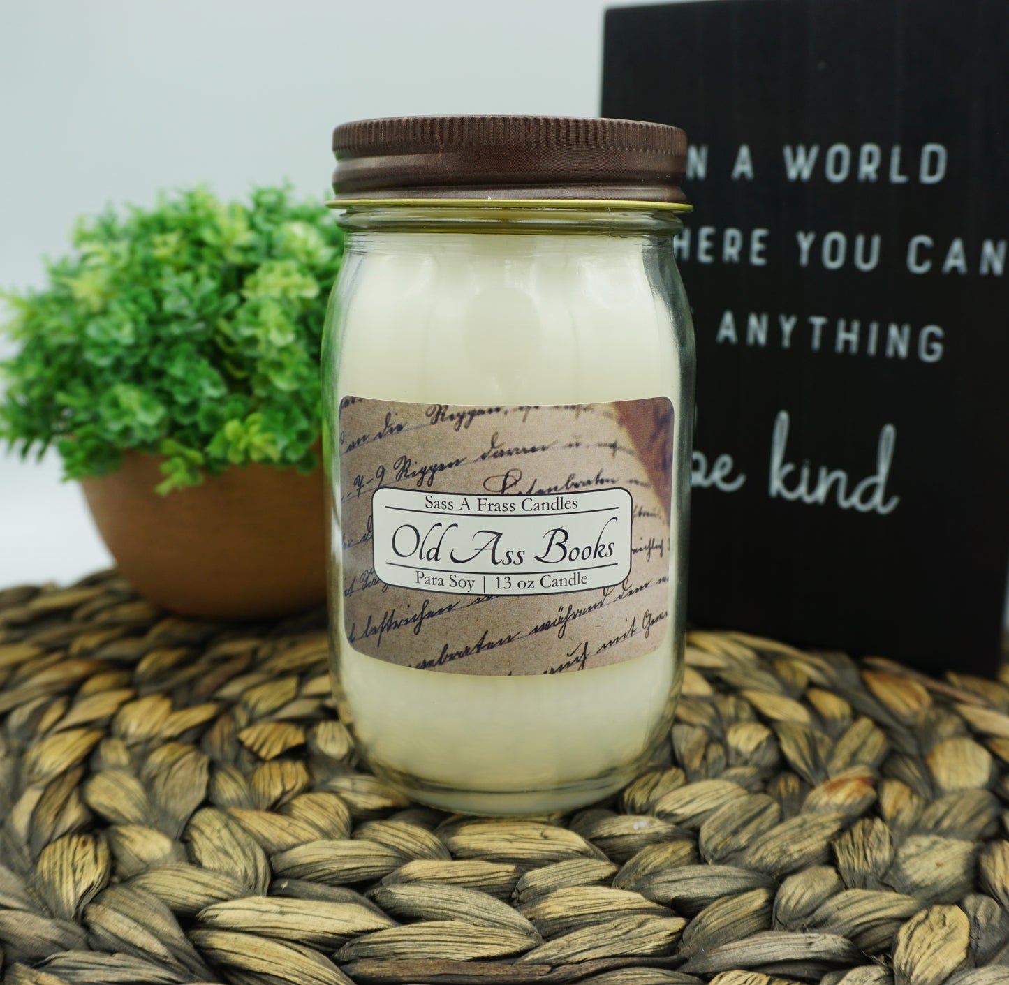 Old Ass Books 13 oz Candle