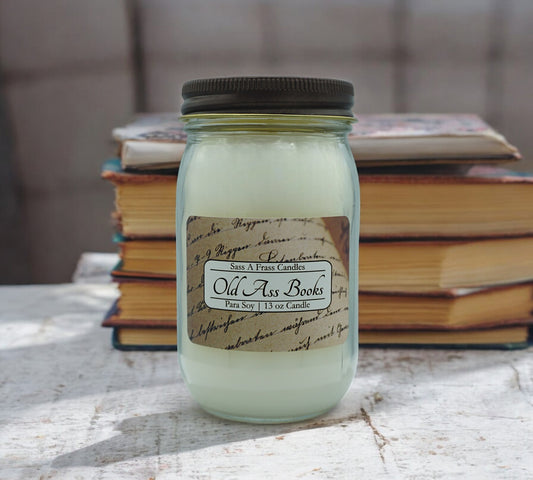 Old Ass Books 13 oz Candle