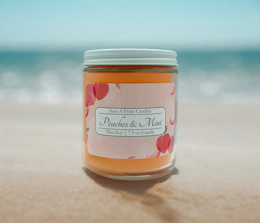 Peaches & Mint 7.5 oz Candle