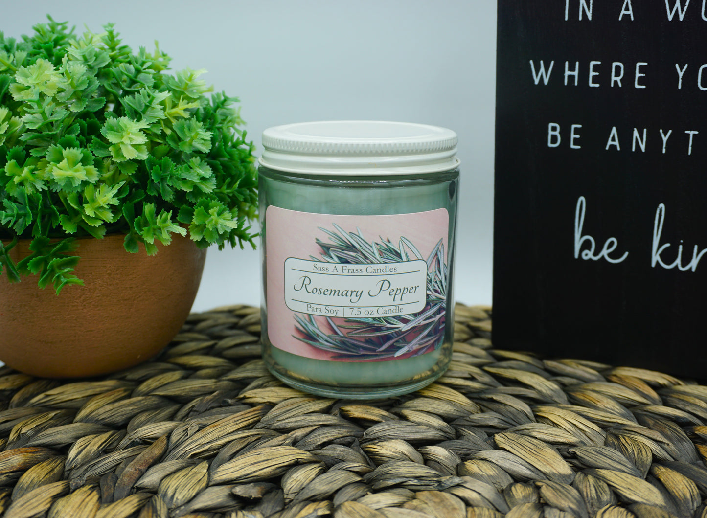 Rosemary Pepper 7.5 oz Candle