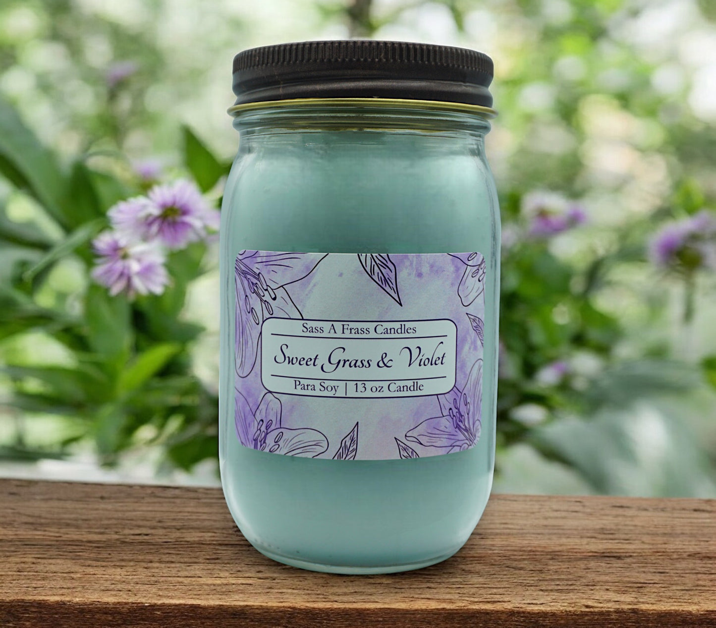 Sweet Grass & Violet 13 oz Candle